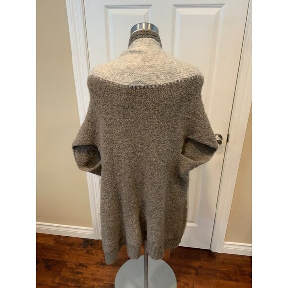 Sleeping on Snow Anthropologie Brown Mohair Button Front Cardigan, One Size - Picture 6 of 7